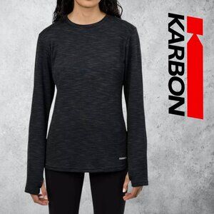 Karbon | Thermolite Long Sleeve Active Top | Black | NWT